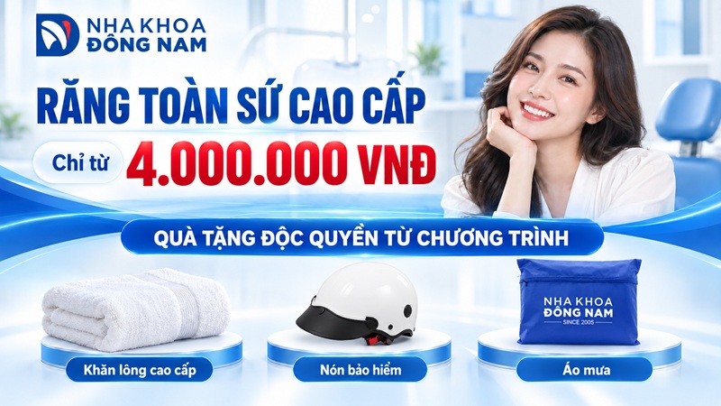 nhận ưu đãi răng toàn sứ cao cấp và nhiều phần quà hấp dẫn
