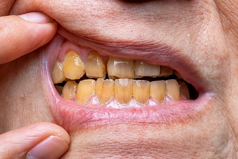 Răng nhiễm kháng sinh nặng không thể khắc phục bằng phương pháp tẩy trắng
