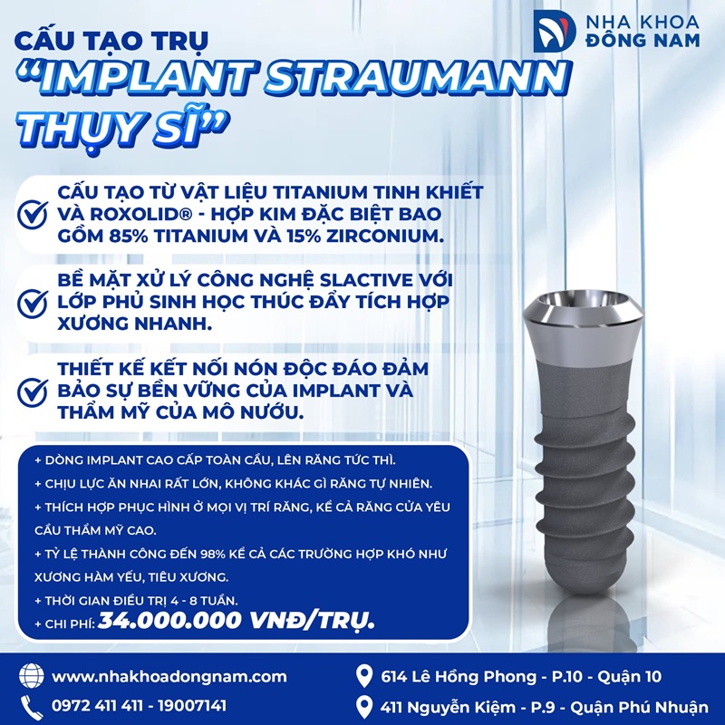 Trụ Implant Straumann Thụy Sĩ